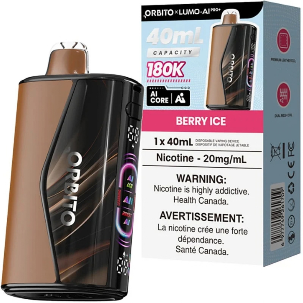 Orbito Lumo AI Pro+ 180K Disposable Vape – 40mL