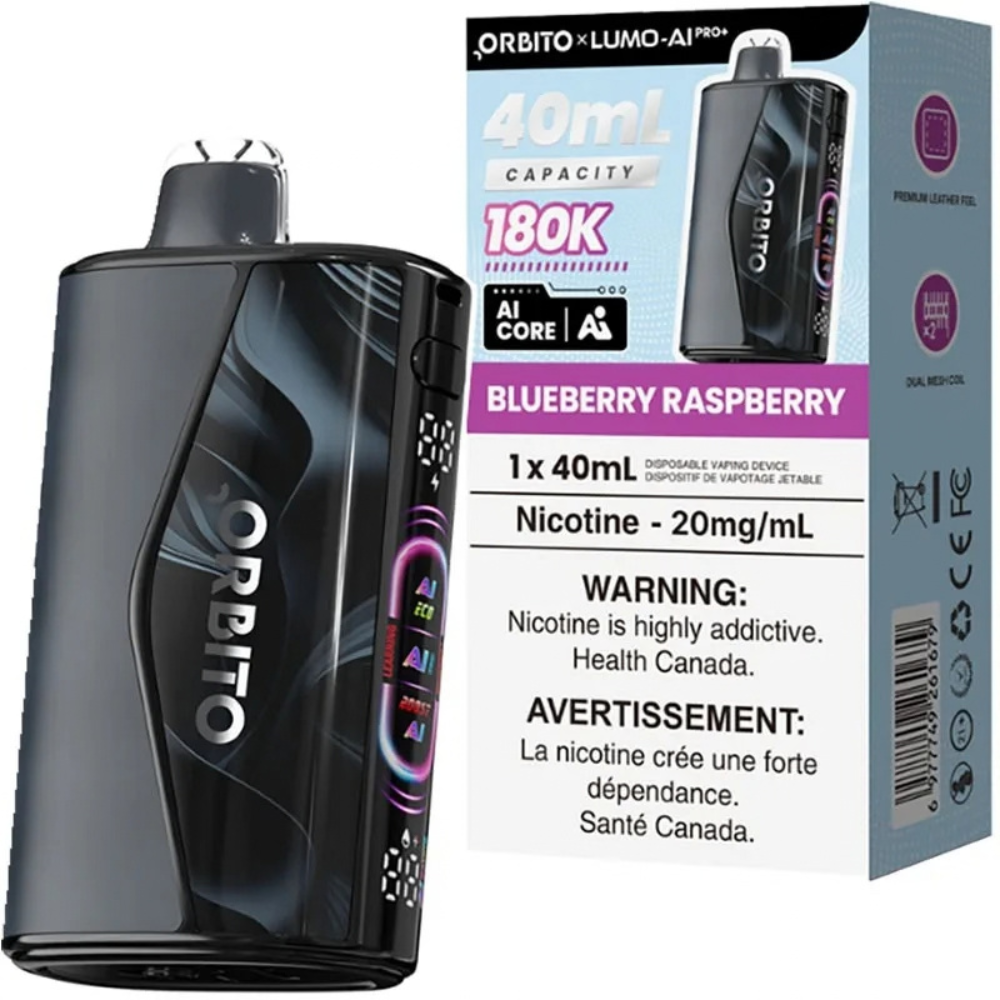 Orbito Lumo AI Pro+ 180K Disposable Vape – 40mL