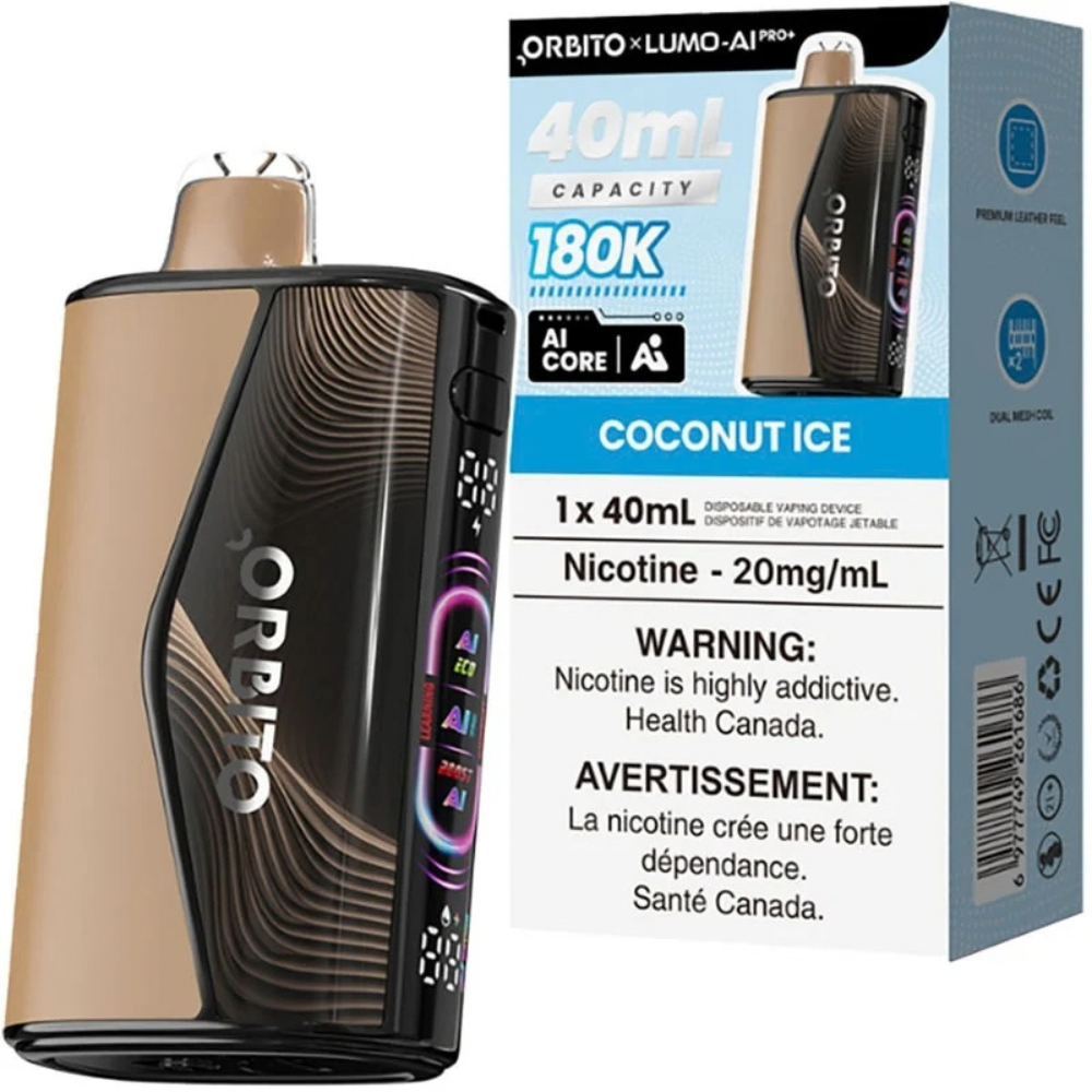 Orbito Lumo AI Pro+ 180K Disposable Vape – 40mL