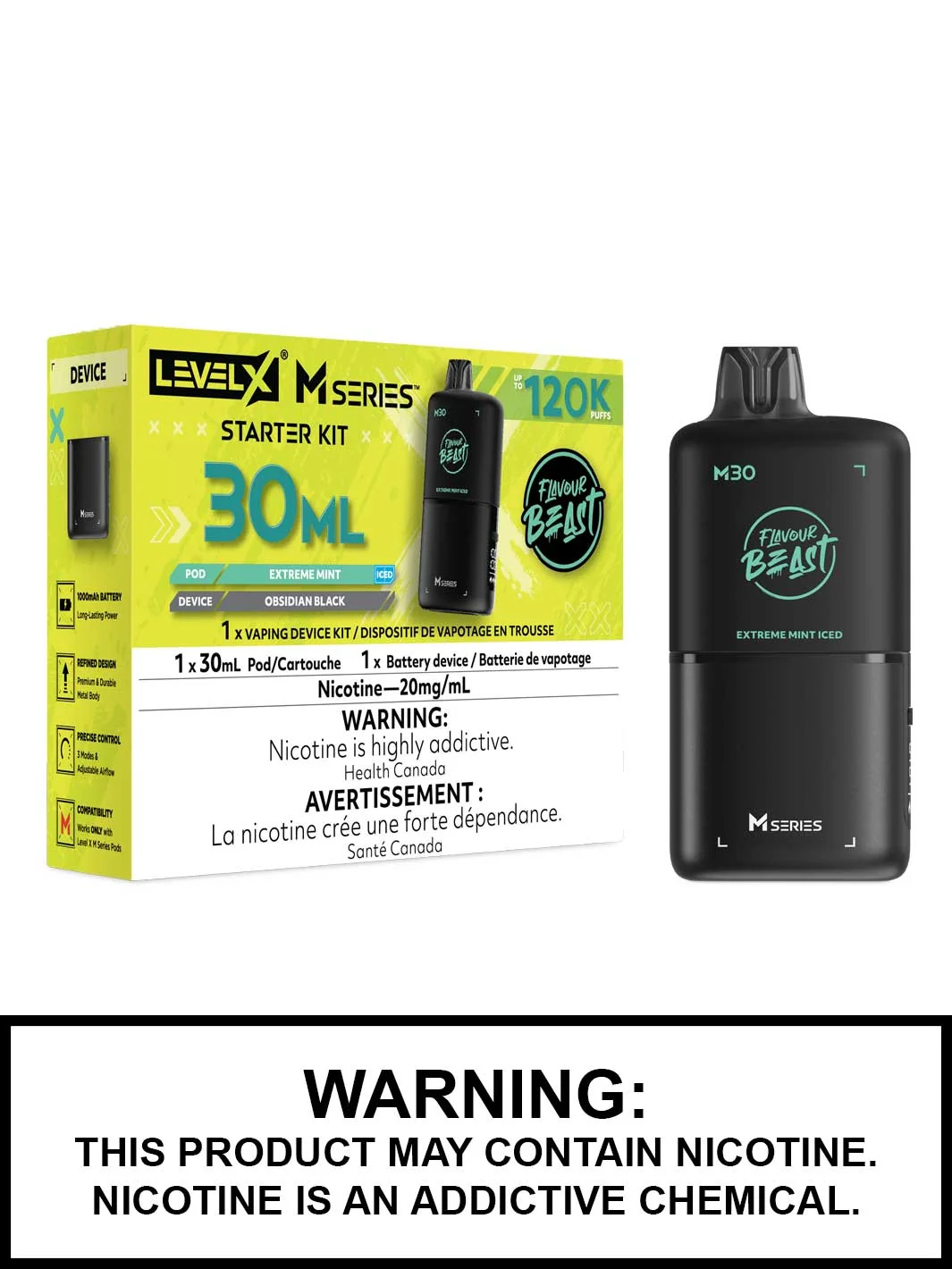 Level X Flavour Beast M30 Starter Kit Series ( Battery + 30ml Pod )
