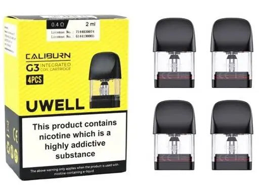 Uwell Caliburn G3 Replacement Pods (4 Pack) [CRC]