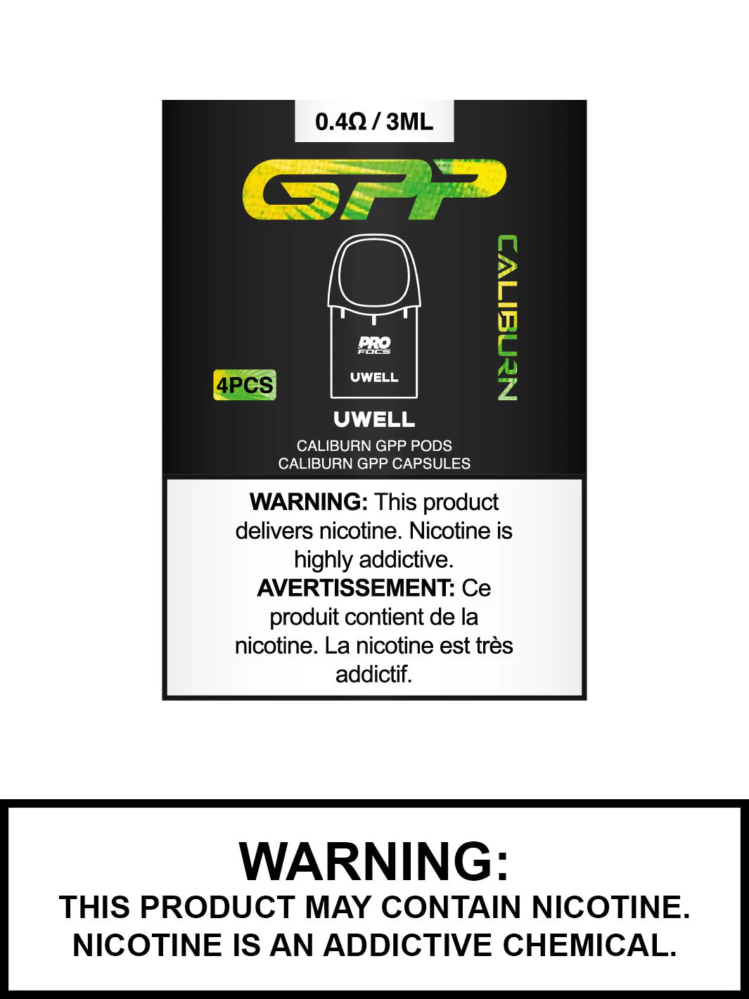 Uwell Caliburn GPP Replacement Pods (4 Pack) [CRC]