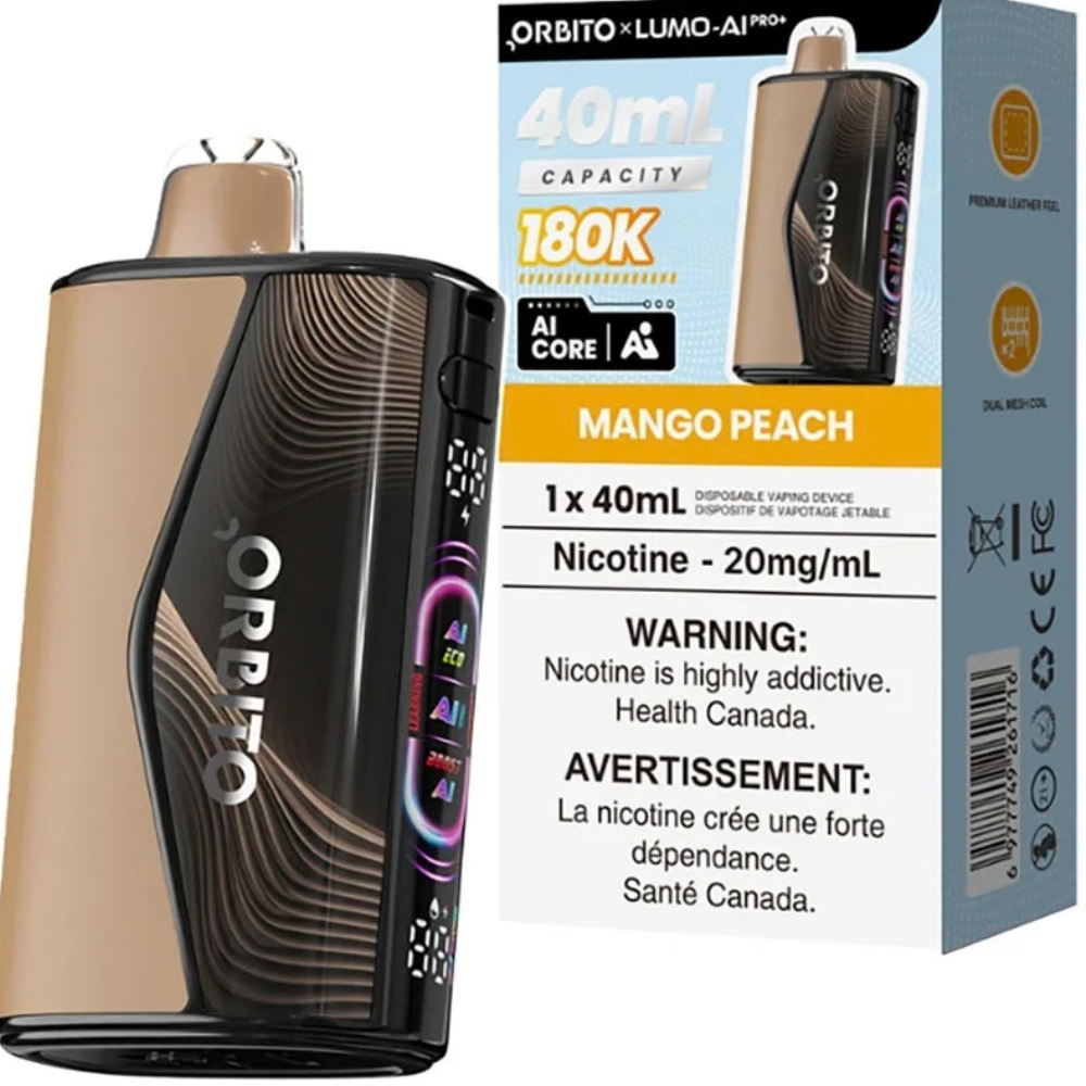 Orbito Lumo AI Pro+ 180K Disposable Vape – 40mL