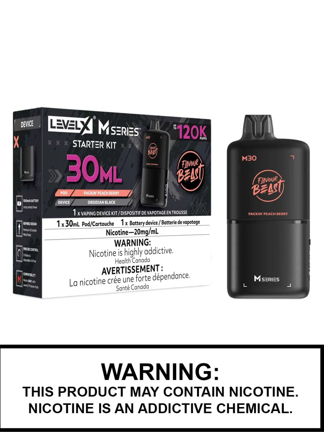Level X Flavour Beast M30 Starter Kit Series ( Battery + 30ml Pod )