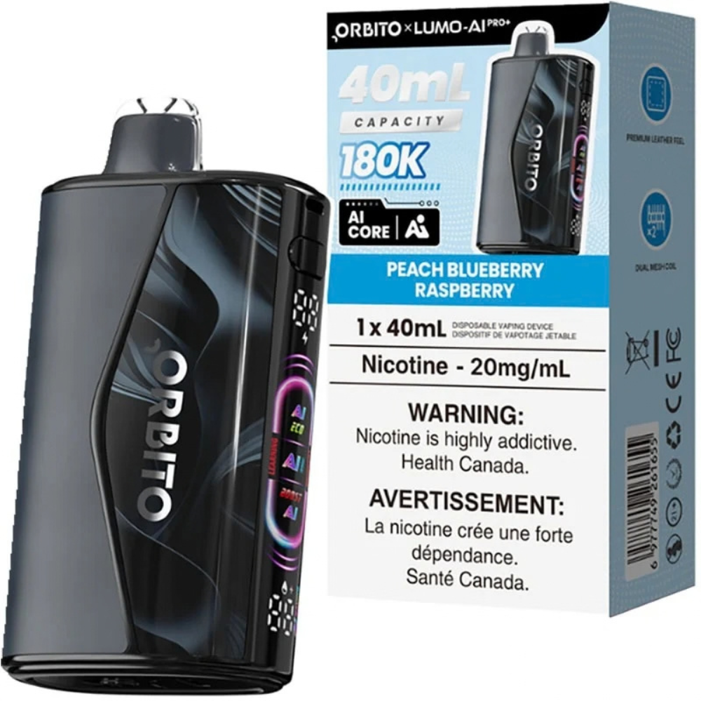 Orbito Lumo AI Pro+ 180K Disposable Vape – 40mL