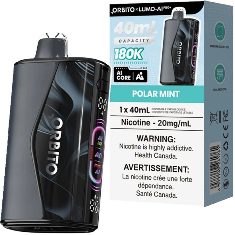 Orbito Lumo AI Pro+ 180K Disposable Vape – 40mL