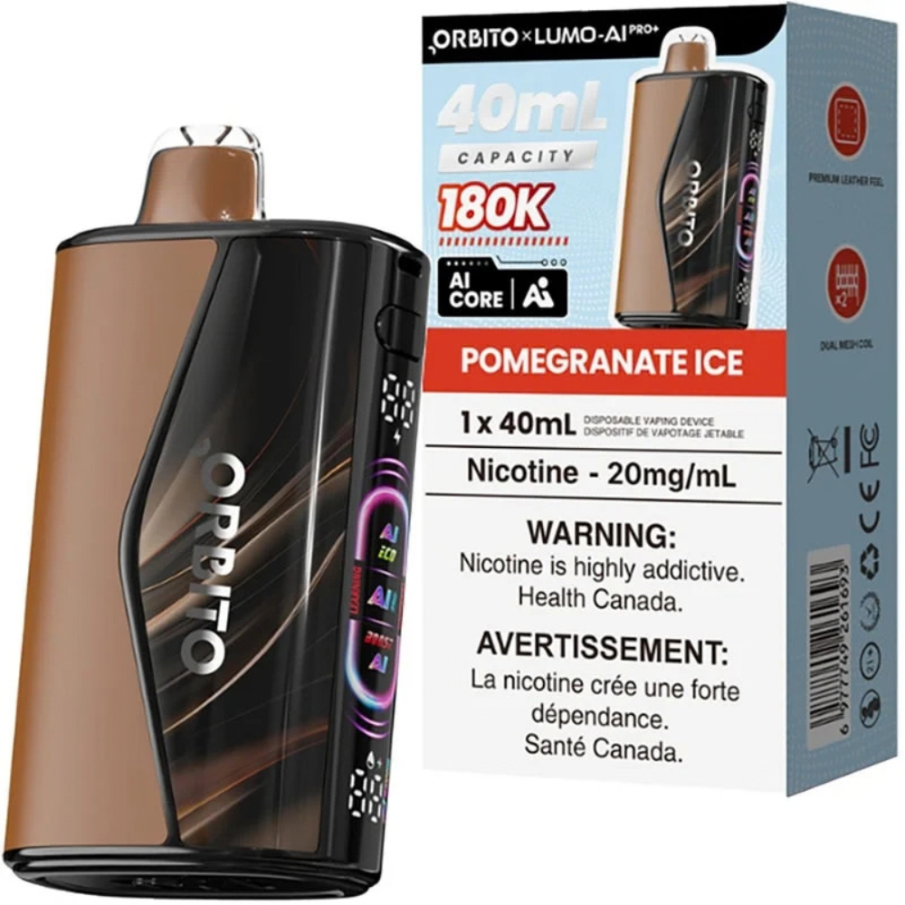 Orbito Lumo AI Pro+ 180K Disposable Vape – 40mL