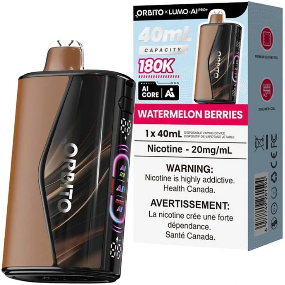 Orbito Lumo AI Pro+ 180K Disposable Vape – 40mL