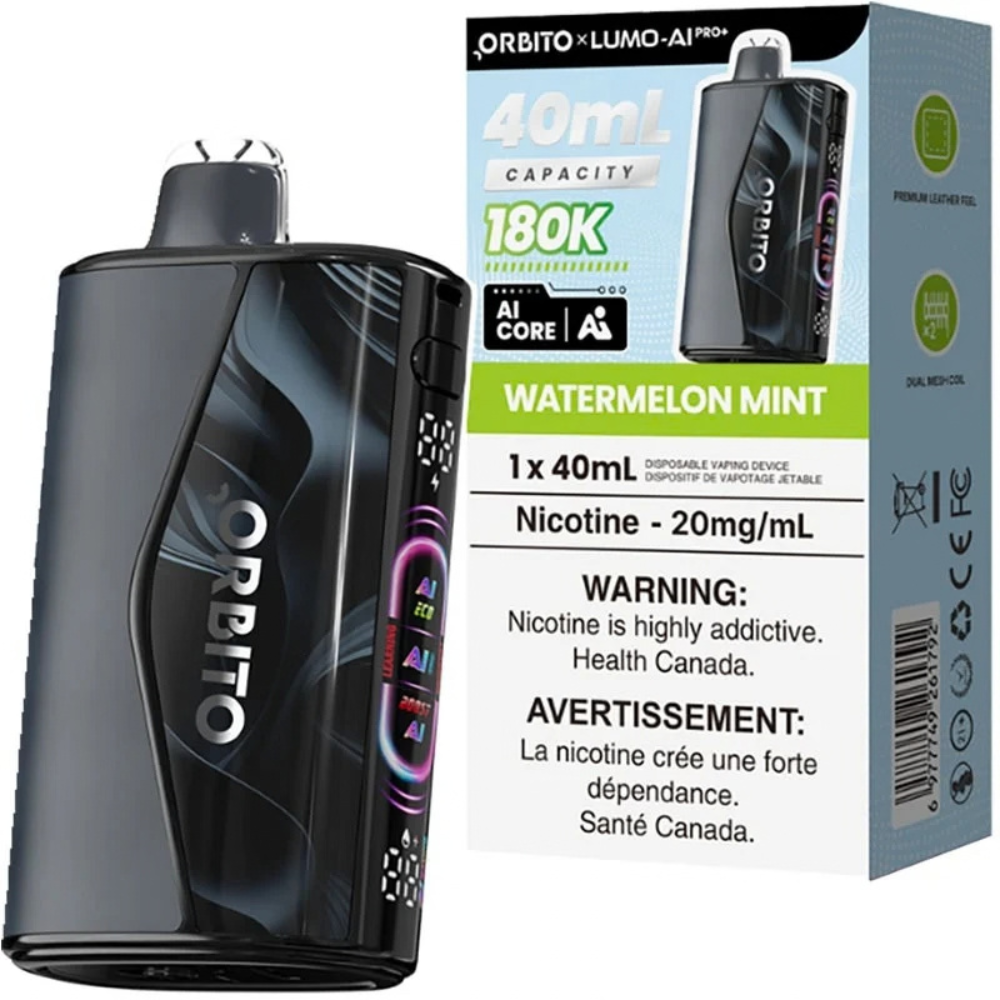 Orbito Lumo AI Pro+ 180K Disposable Vape – 40mL