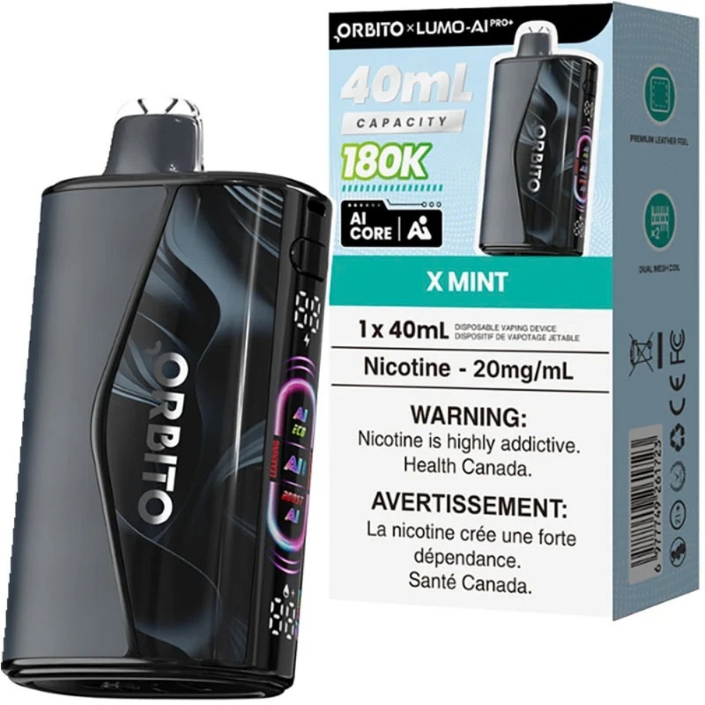 Orbito Lumo AI Pro+ 180K Disposable Vape – 40mL